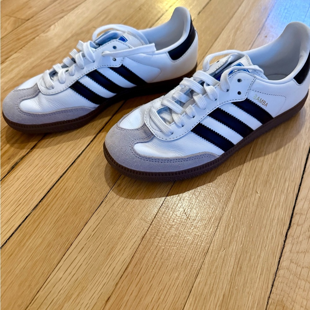 Adidas Samba White and Black Sneakers